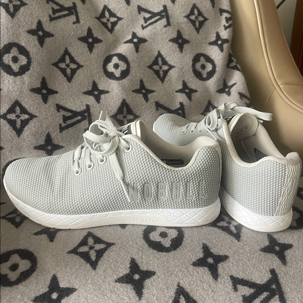 NOBULL Light Gray Knit Trainer Sneakers - Picture 2 of 10
